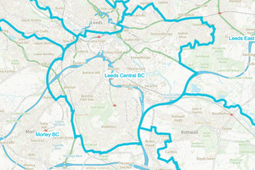 Boundary Change Brings Middleton Back Into Leeds Central New Leeds Central Map 2 