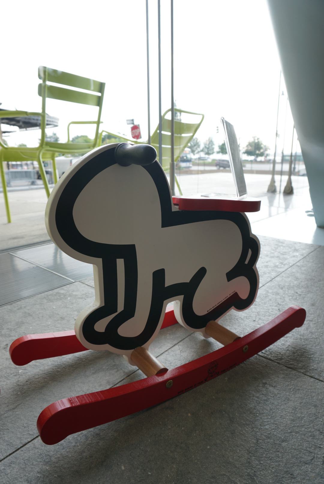Keith Haring baby rocker (Whitney Museum of American Art Gift Shop)