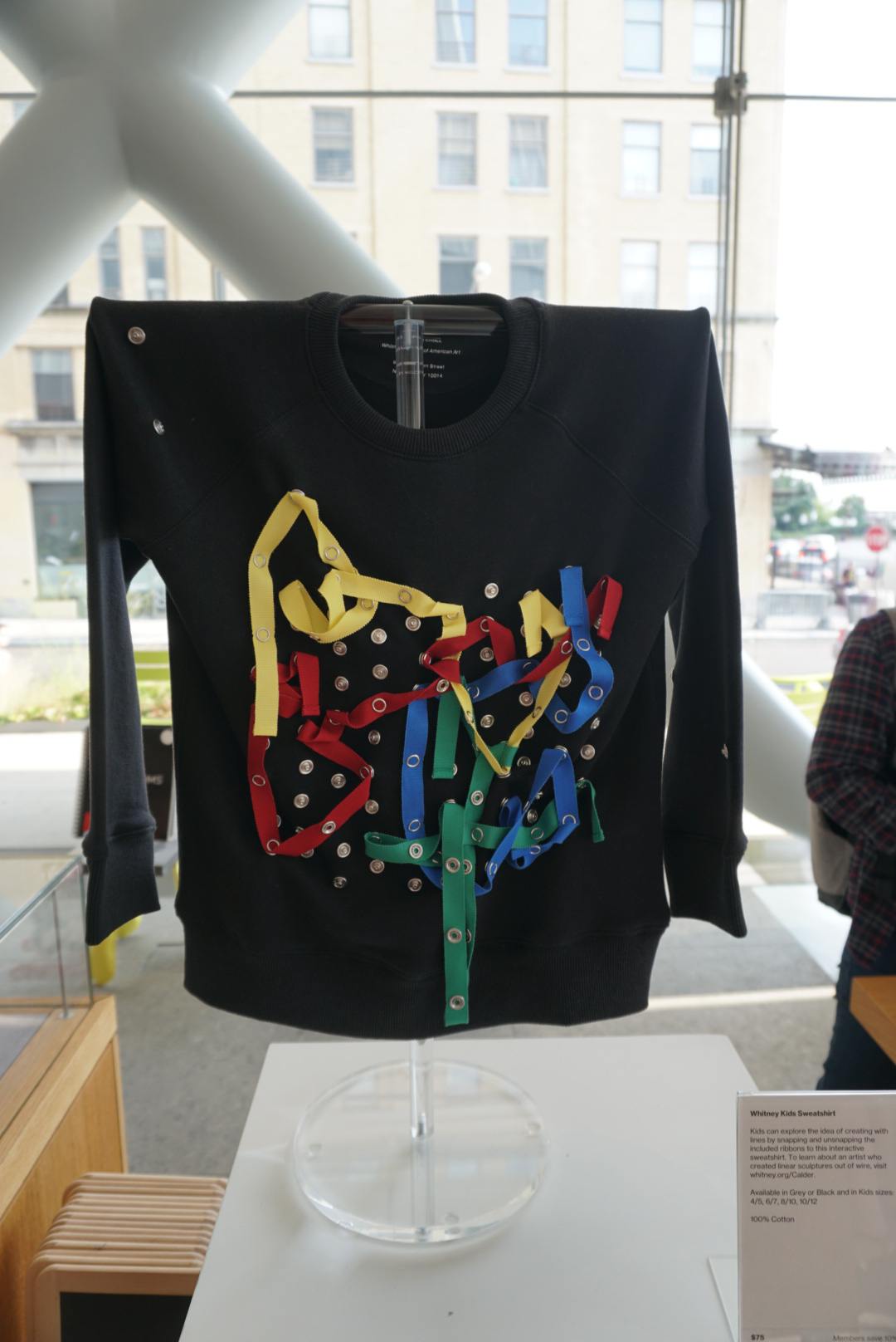 This children's snap sweatshirt is perfect for the budding artist (Whitney Museum of American Art Gift Shop)
