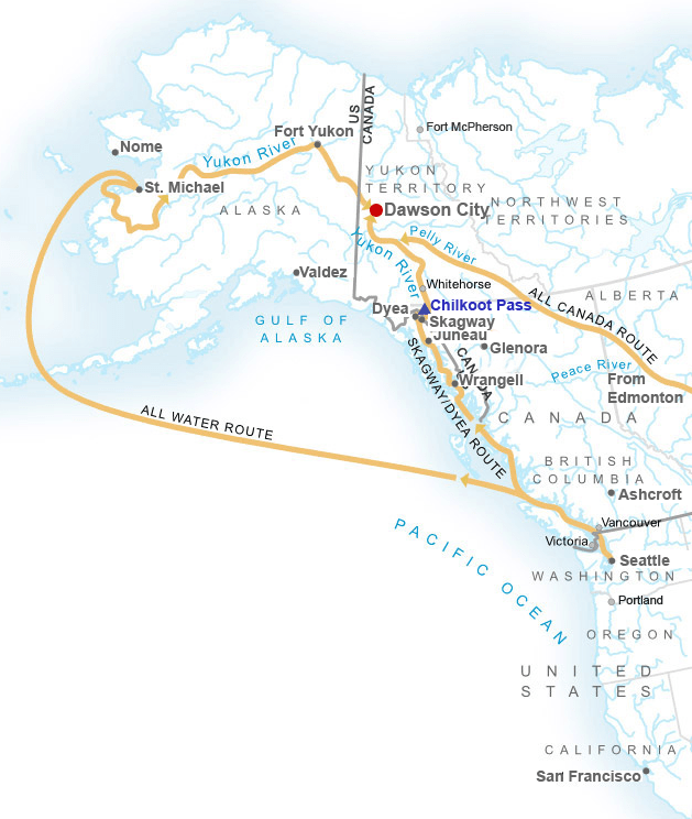 Routes to the Klondike (photo courtesy of NPS)