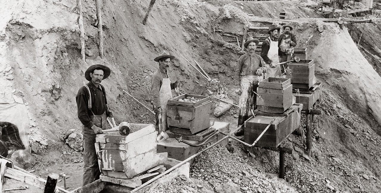 Prospectors hard at work