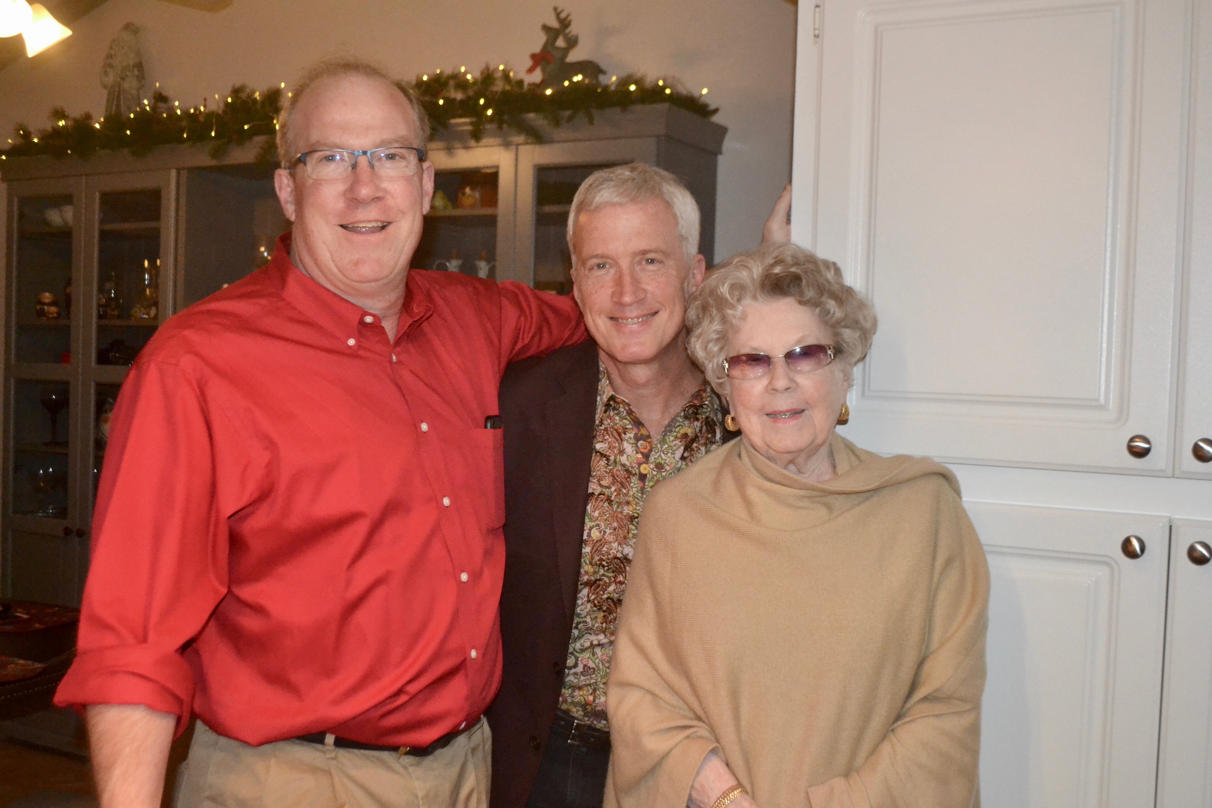 With my brother and mom. And is my head really that huge? (don't answer that)