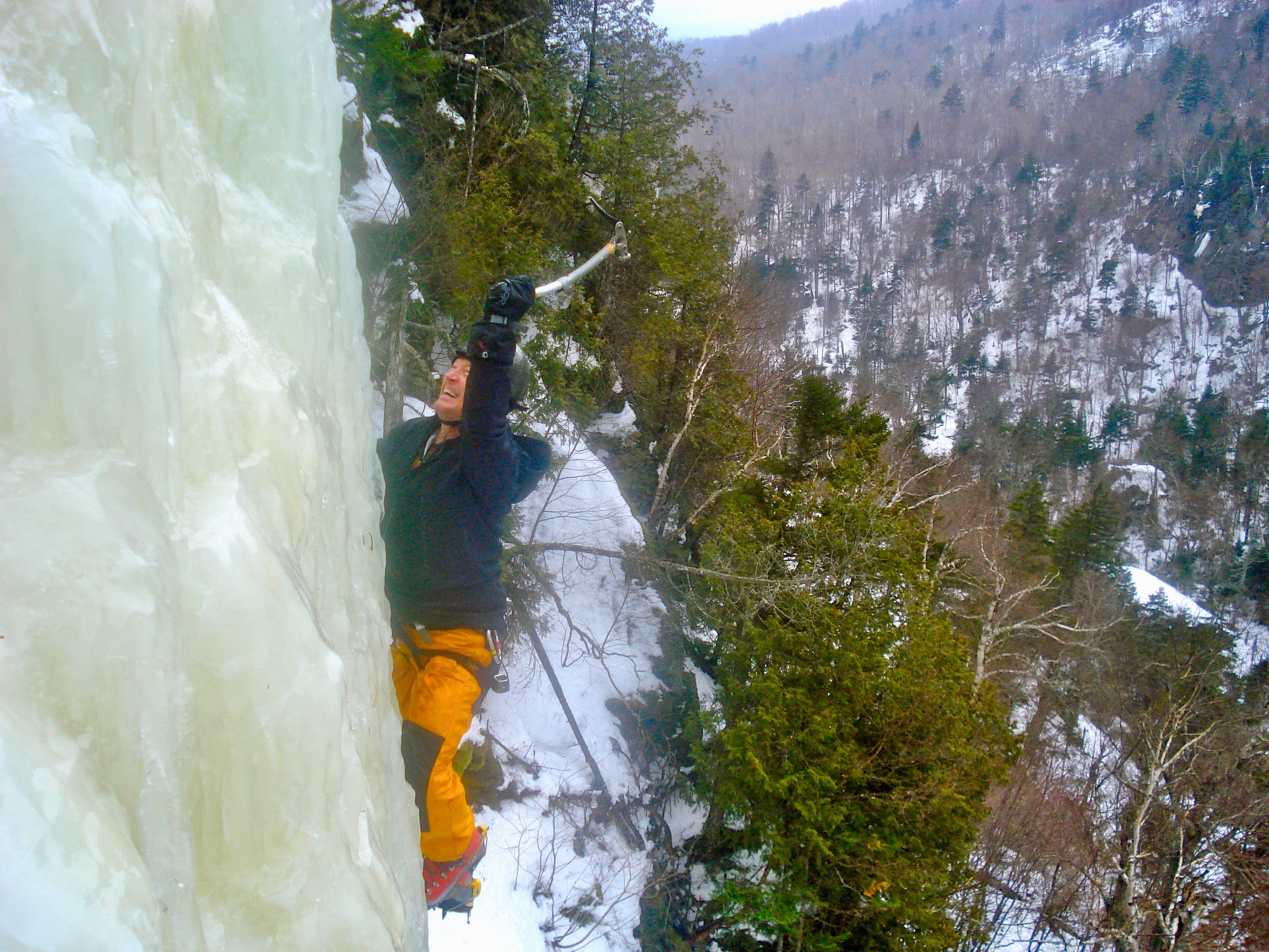 TimO up high on Central Pillar