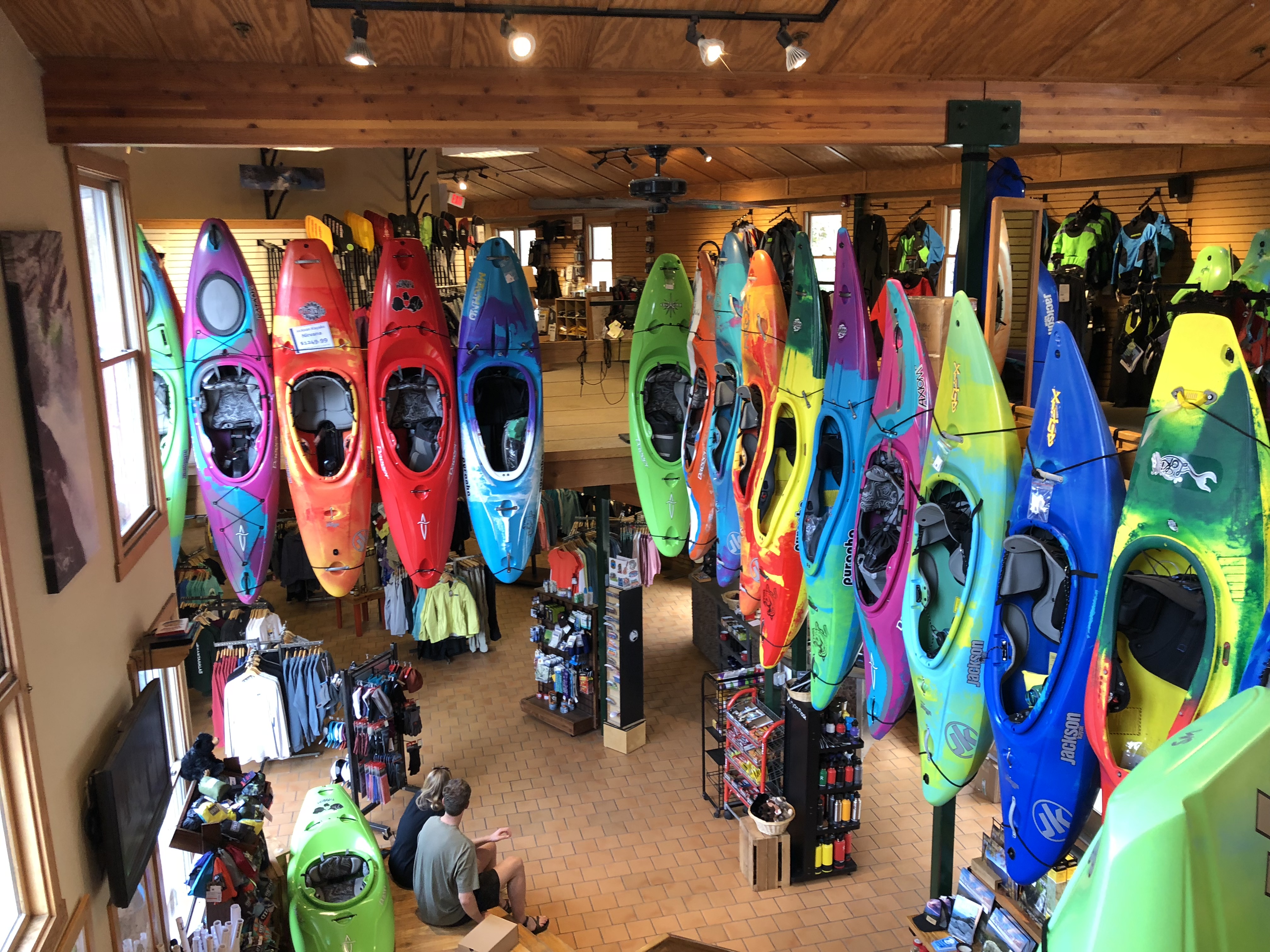 The gear shop has quite the selection