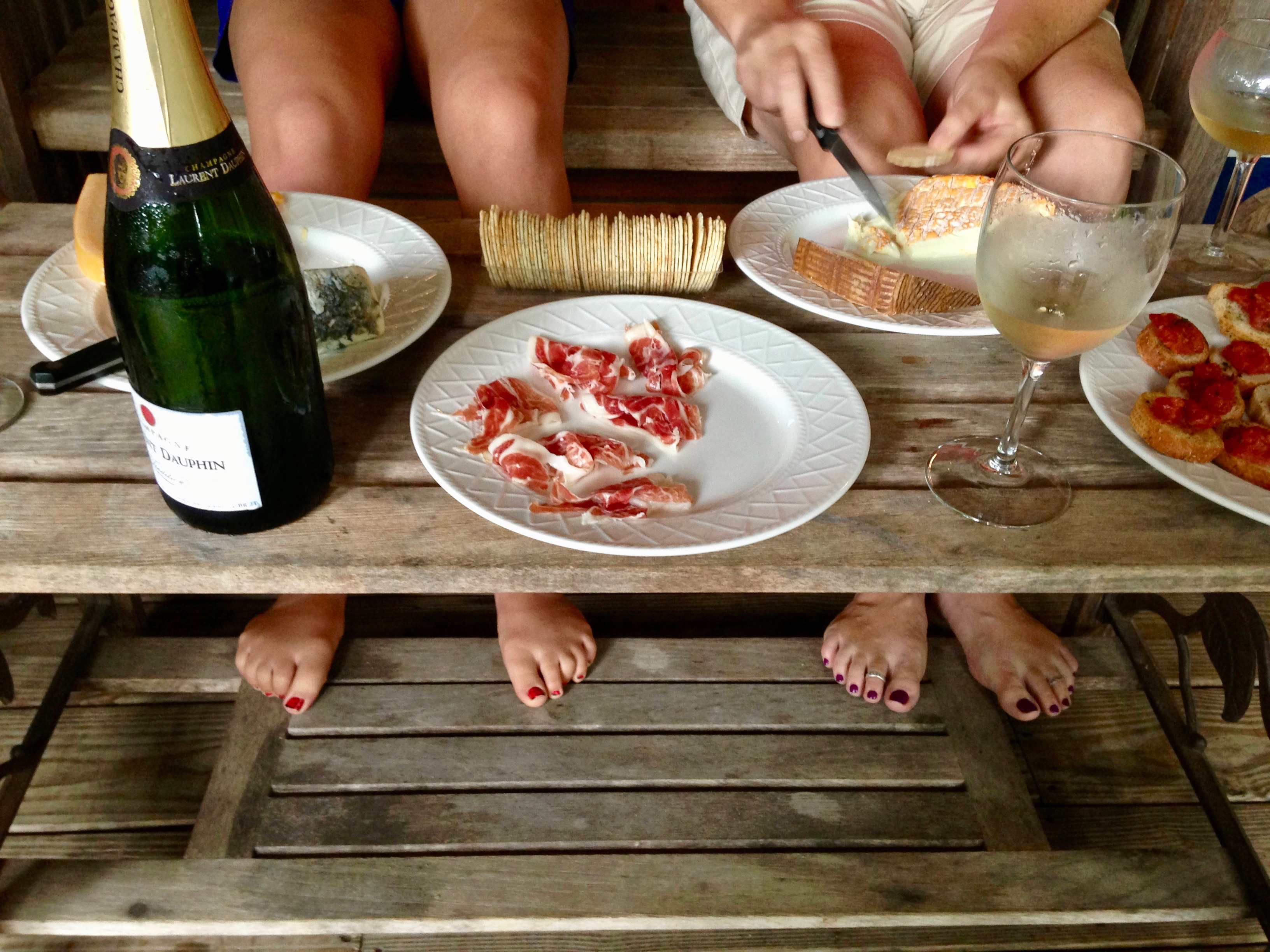 Gone are the days of pilot bread and banana chips, and apparently pedicures are mandatory