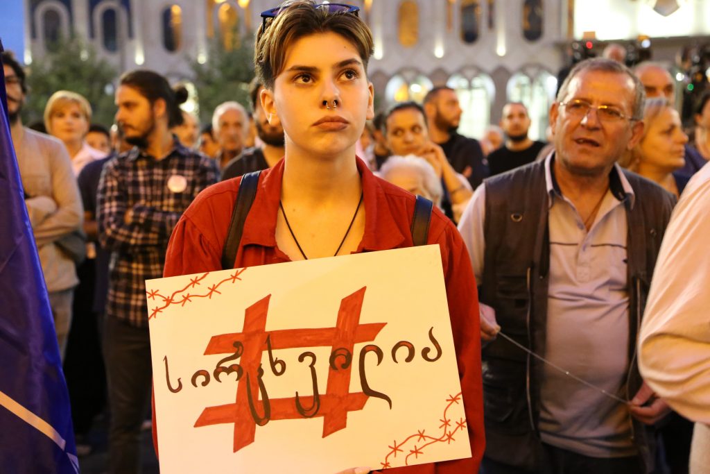 5 общество Акция "Стыдно", Бидзина Иванишвили, Георгий Гахария, протест в Тбилиси, тбилиси