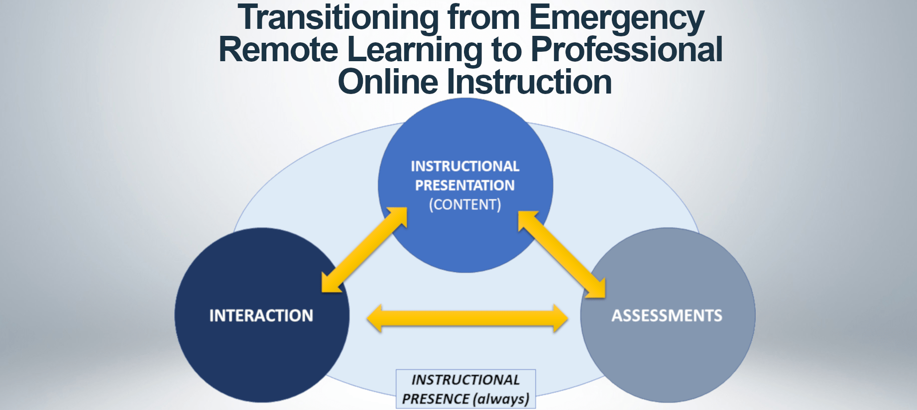 Transitioning from Emergency Remote Learning to Professional Online Instruction