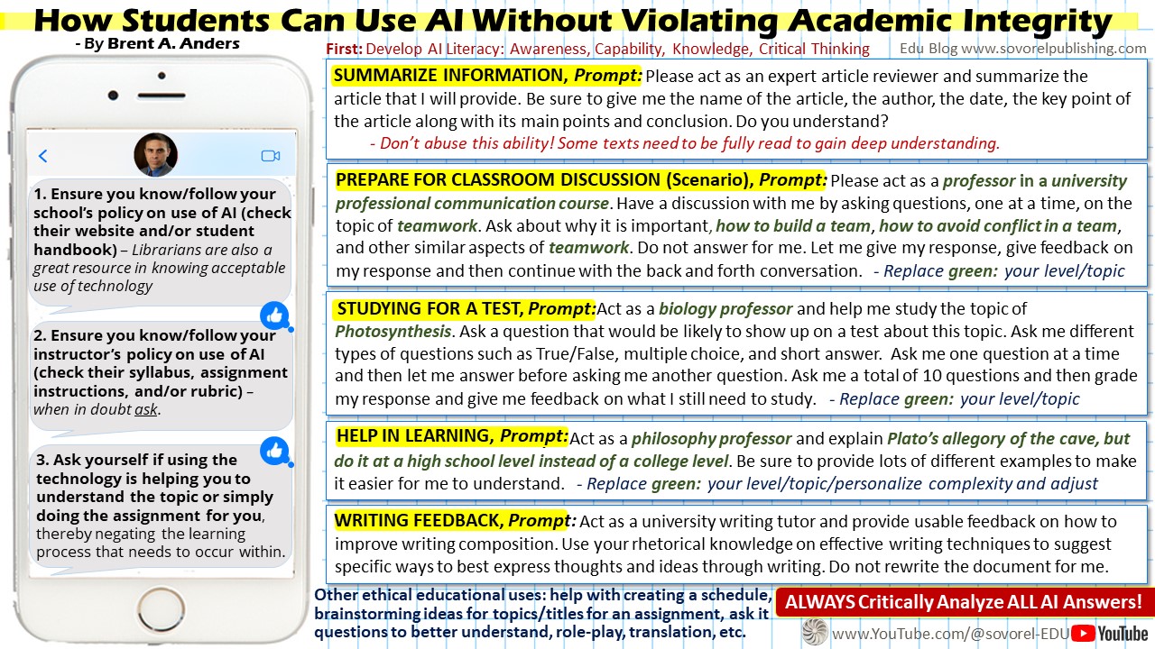 How to Use AI (like ChatGPT) Without Violating Academic Integrity