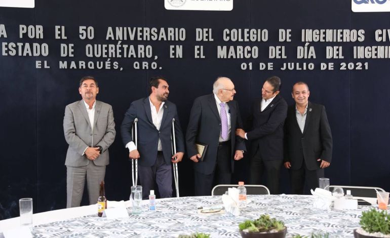 Reconoce FDS 50 años de trayectoria del Colegio de Ingenieros