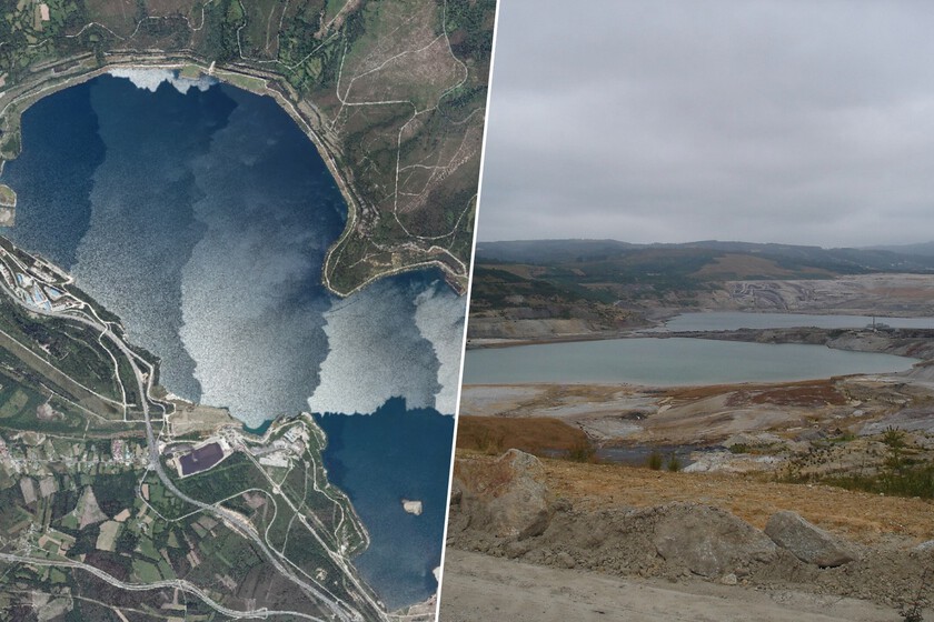 España llenó de agua una mina de carbón y creó su mayor lago artificial 🌊🏔️