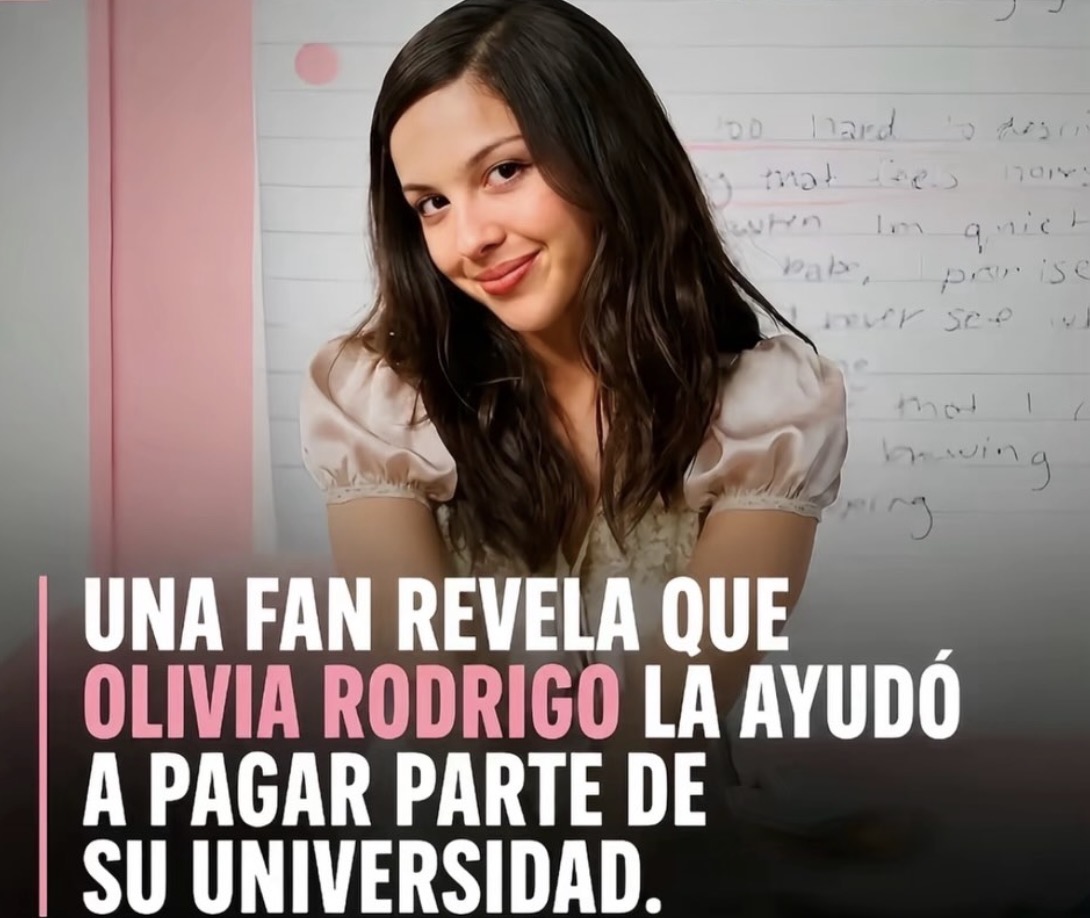 Una fan revela que la cantante Olivia Rodrigo le ayudó a pagar su universidad 😭🎓