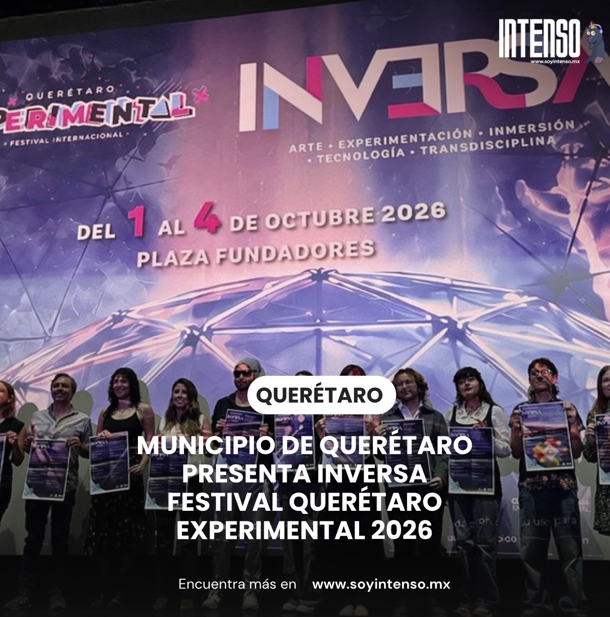 Municipio de Querétaro presenta INVERSA Festival Querétaro Experimental 2026