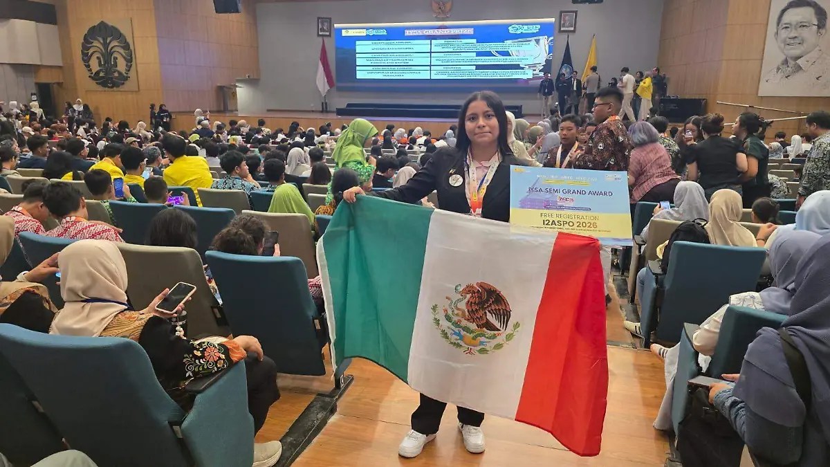 Ángela Venegas conquista Indonesia con su extintor acústico y gana medalla de oro 🔊🔥🥇