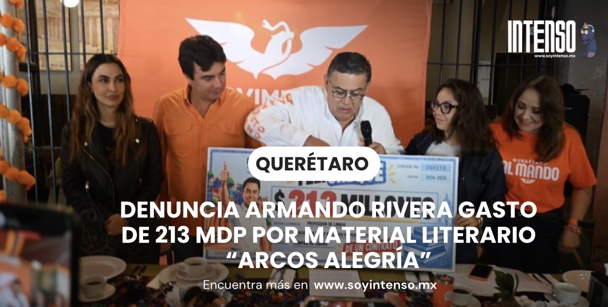 Denuncia Armando Rivera gasto de 213 mdp por material literario “Arcos Alegría