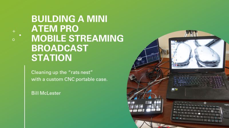 Atem Mini Modular Stream Deck Stand Castcrate Portable Live Streaming - Ocean Art Collection - High Resolution Quality