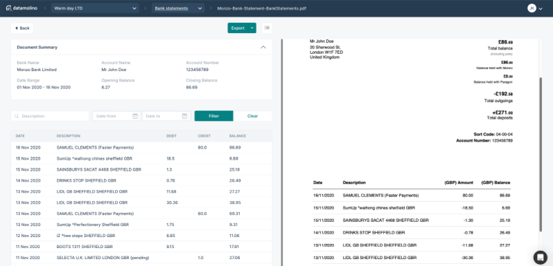Extract Data From Pdf Bank Statements Bank Statement Extraction - Full HD Mountain Designs for Desktop