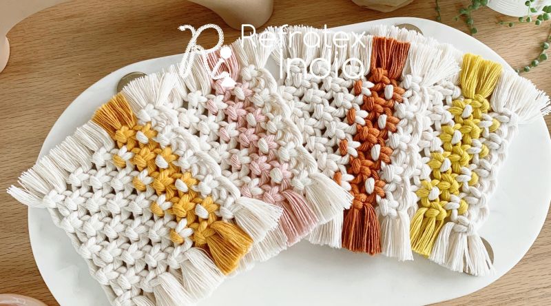 Table Decorative Macrame Coaster - City Picture Collection - 4K Quality