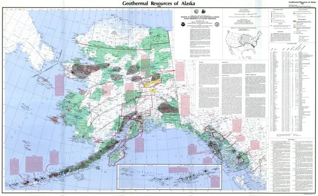 Map Of Geothermal Resources Of Alaska Soar 134990
