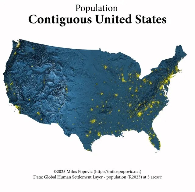 Preview Image Of USA Population Density Map 139955