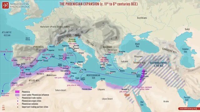Preview Image Of Phoenician Trade And Map 140124