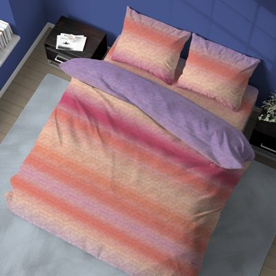 Completo letto matrimoniale Degradé rosa