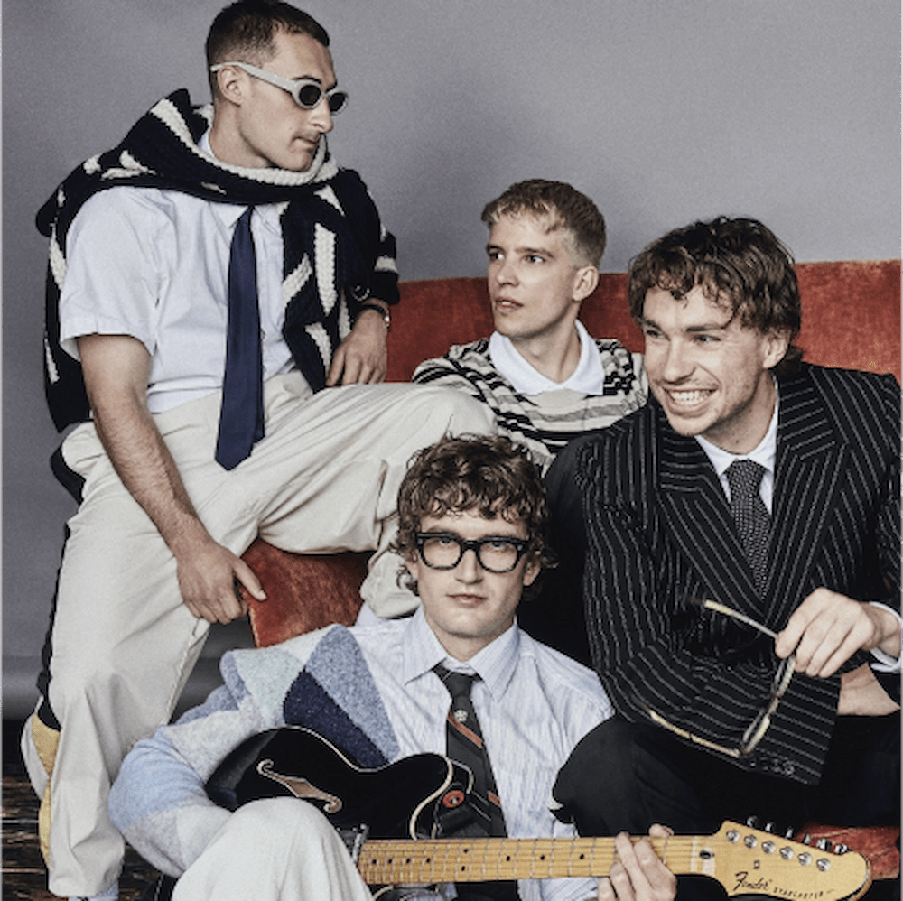 sports team rock band dressed fancy