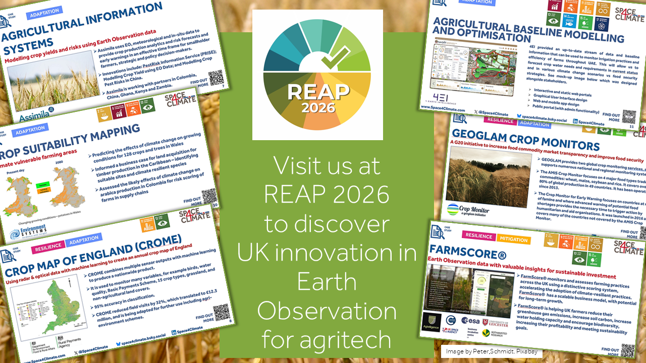 Visit us at REAP 2026 to discover UK innovation in Earth Observation for agritech
