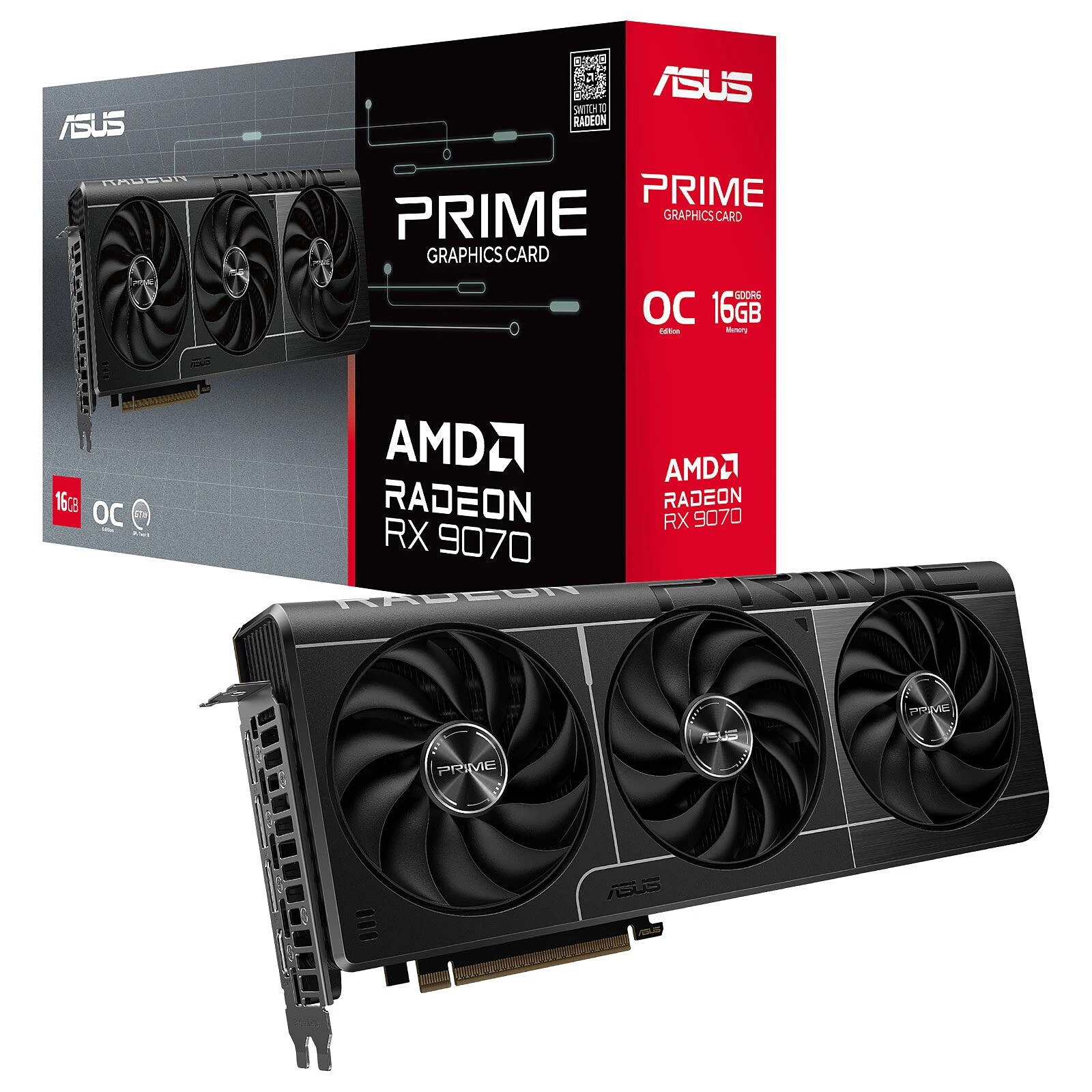 ASUS Prime Radeon RX 9070 OC Edition 16GB GDDR6
