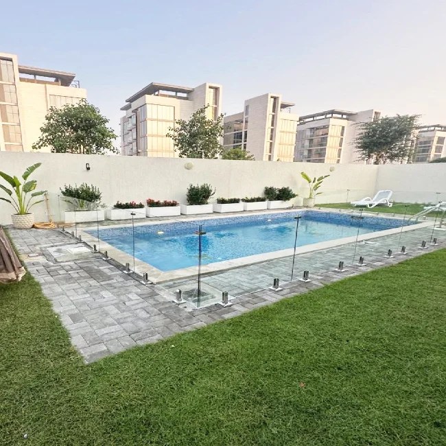 railing glass for swimming pools