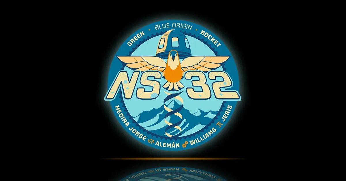 the mission patch from Mark Rocket's space flight