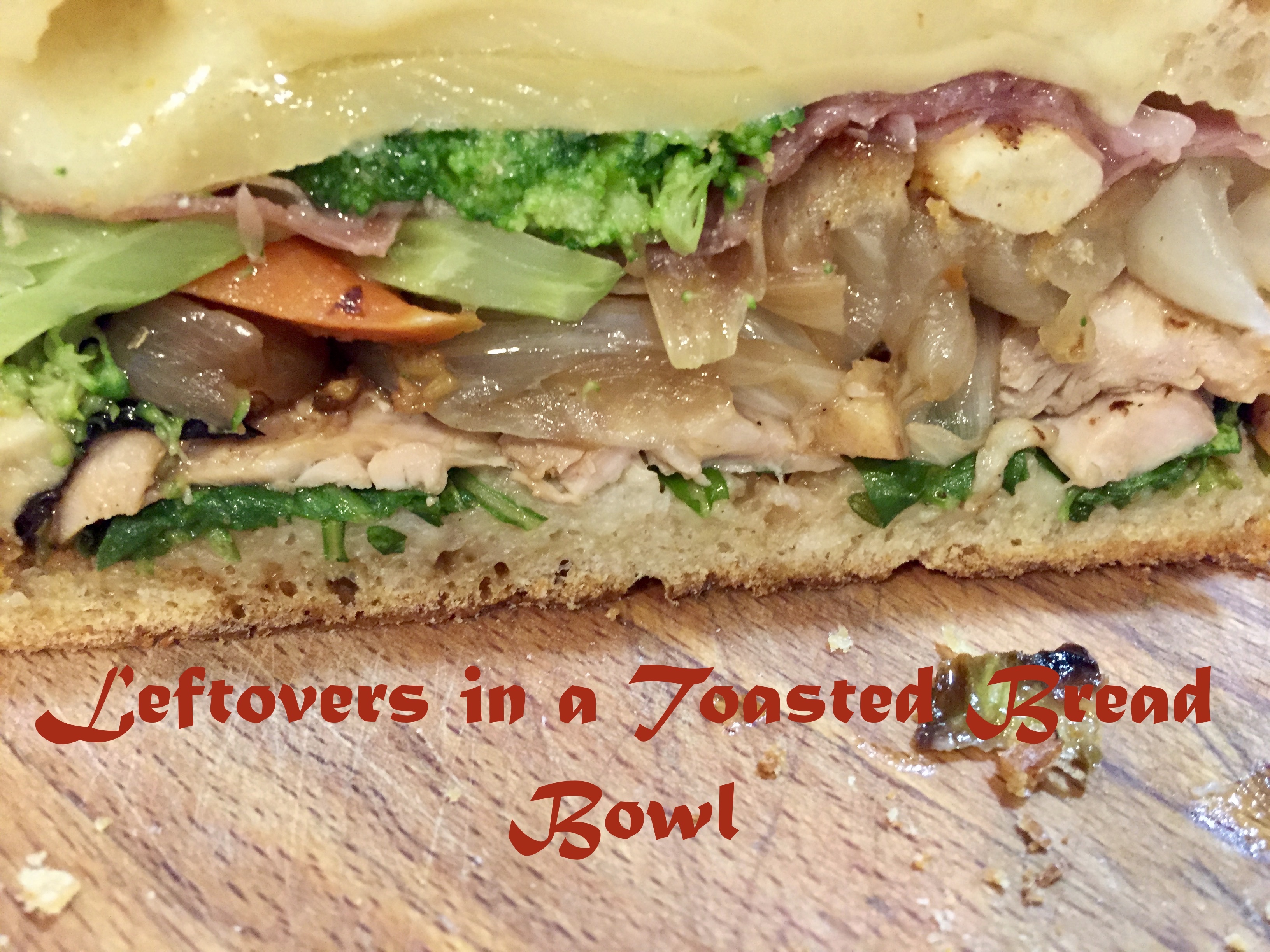 December Leftovers in a Toasted Bread Bowl spades, spatulas & spoons