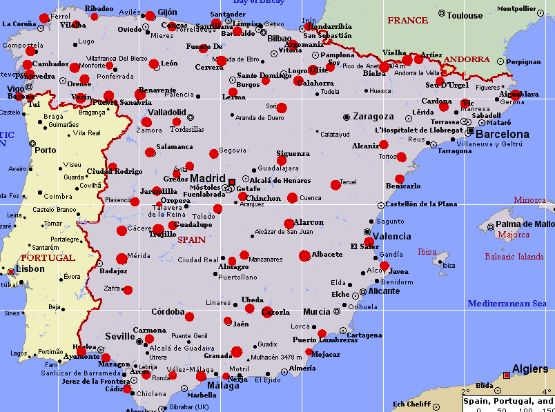 Maps Spain Parador Index.htm Txt SpainMap6 