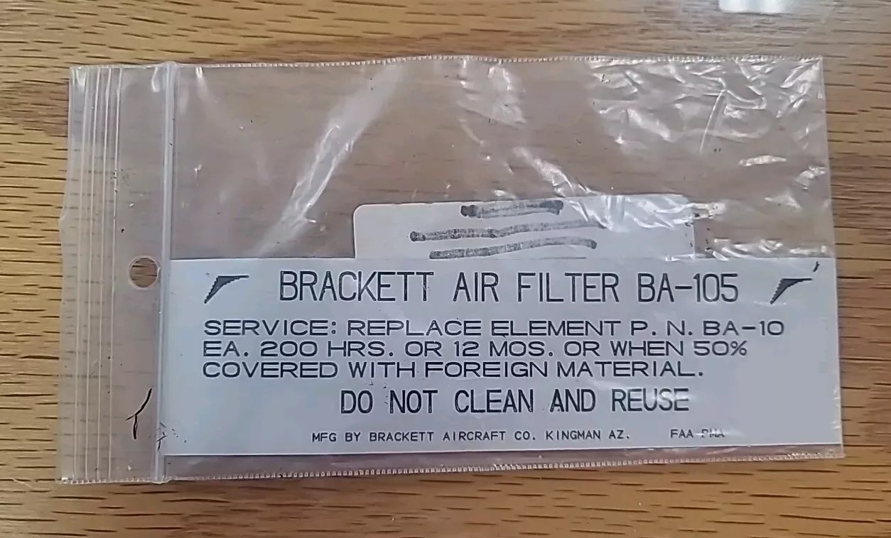 Bracket Air Filter Sticker BA-105
