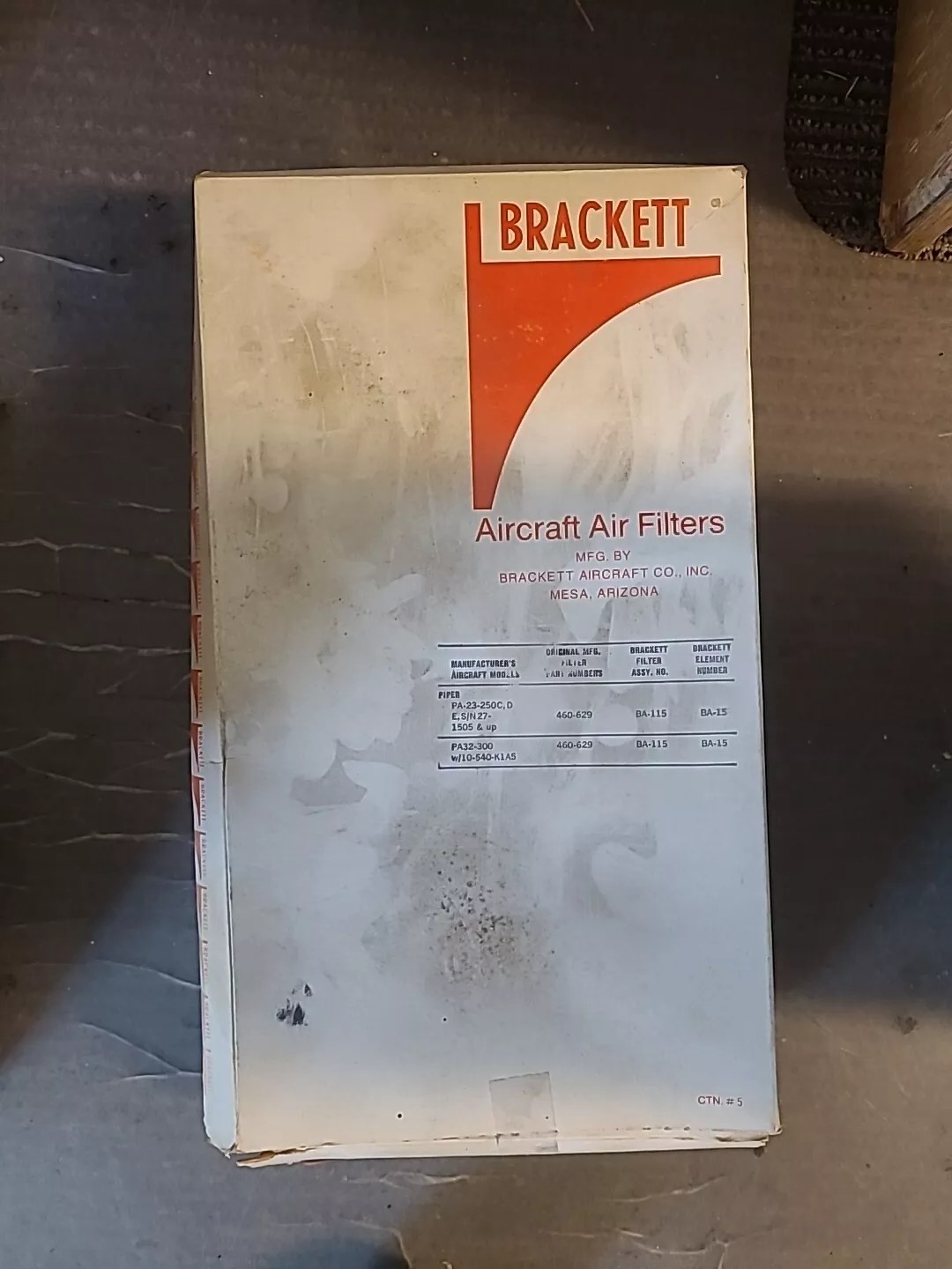 Brackett Aircraft Air Filter BA-115