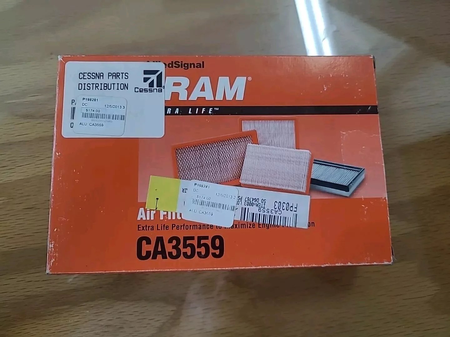 Cessna Parts Air Filter P198281