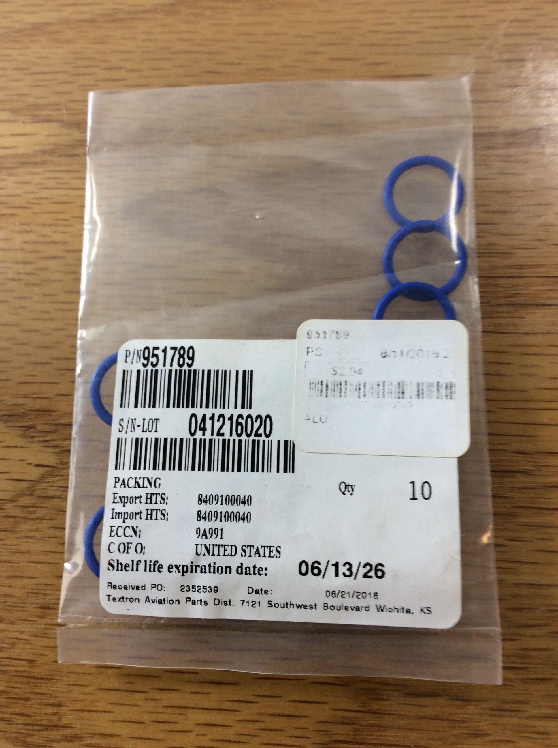 Cessna Packing 951789 (10 Pack)