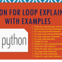 Python For Loop Explained With Examples - Spark By {Examples}