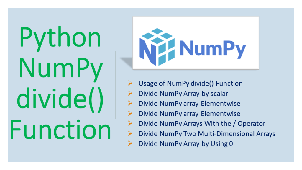 Python NumPy divide() Function - Spark By {Examples}