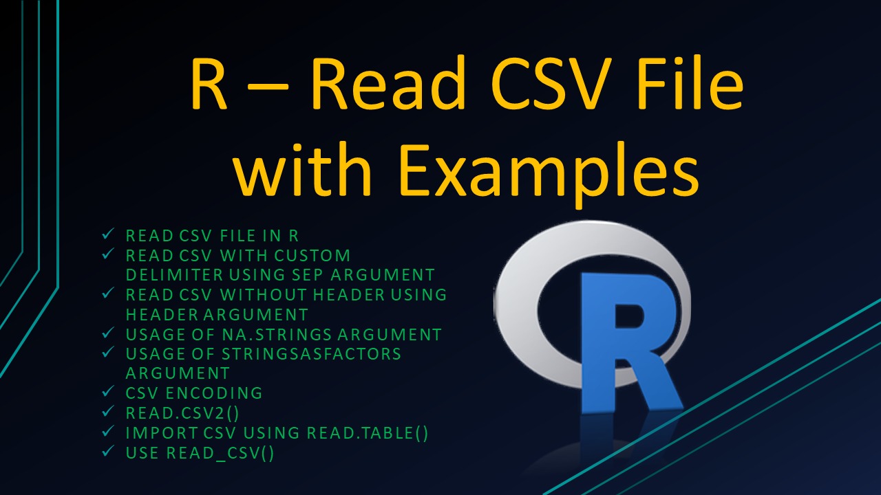 How to Read CSV File into DataFrame in R - Spark By {Examples}