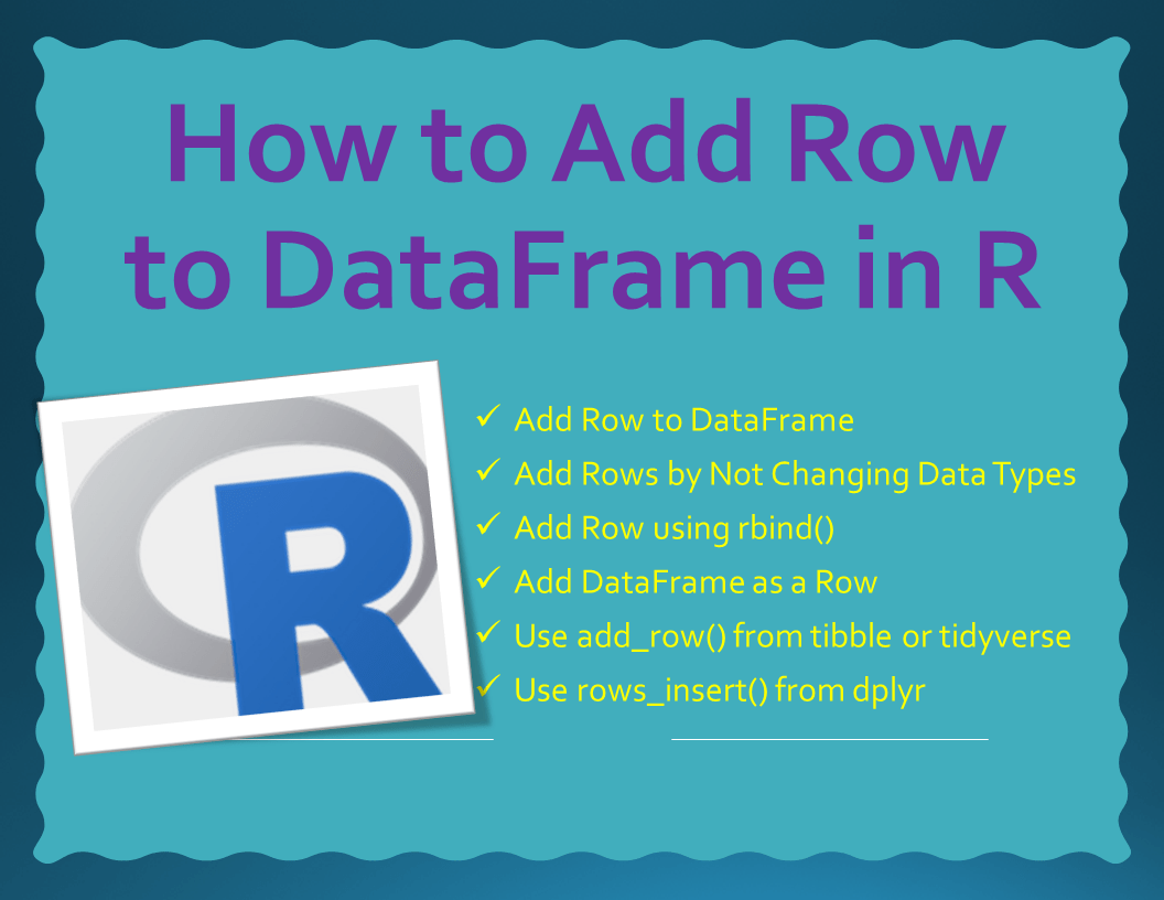 How to Add Row to DataFrame in R? Spark By {Examples}