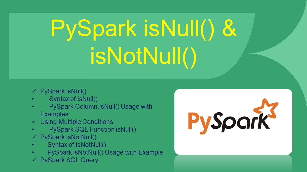PySpark IsNull IsNotNull Spark By Examples 