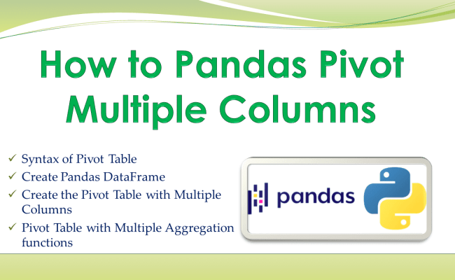How To Create Pandas Pivot Multiple Columns - Spark By {Examples}