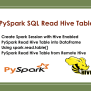 PySpark SQL Read Hive Table - Spark By {Examples}