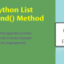 Python List Append() Method With Examples - Spark By {Examples}