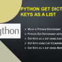 Python Get Dictionary Keys As A List - Spark By {Examples}