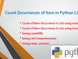 Count Occurrences Of Item In Python List Spark By Examples