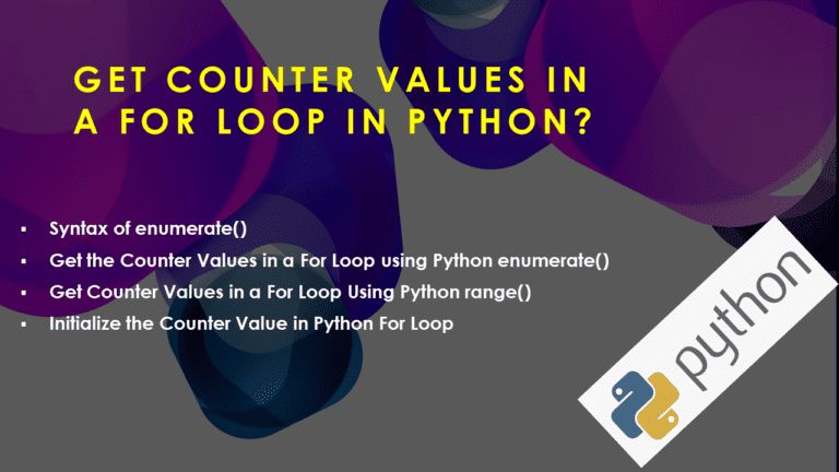 Get Counter Values In A For Loop In Python Spark By Examples - 4K Sunset Images for Desktop