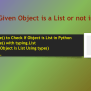 Check List Contains Item Python