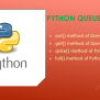 Python Queue Methods - Spark By {Examples}