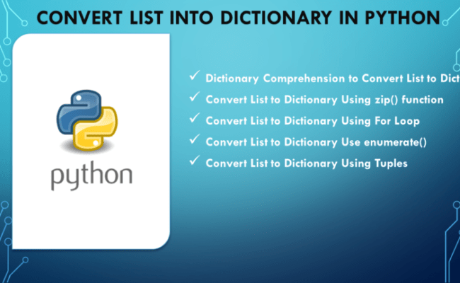 Convert List Into Dictionary In Python - Spark By {Examples}